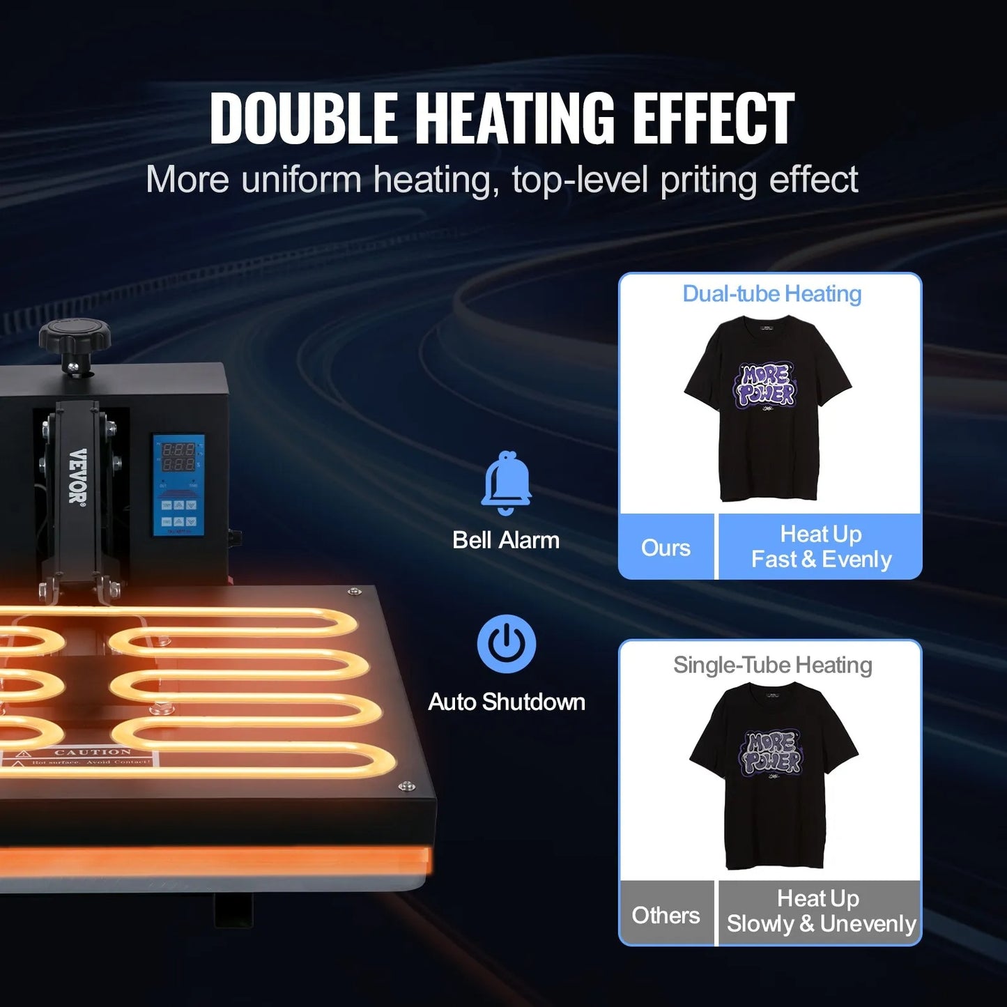 Heat Press Machine 16 x 20 in/40.6 x 50.8 cm Sublimation Printer Transfer for DIY T-shirt