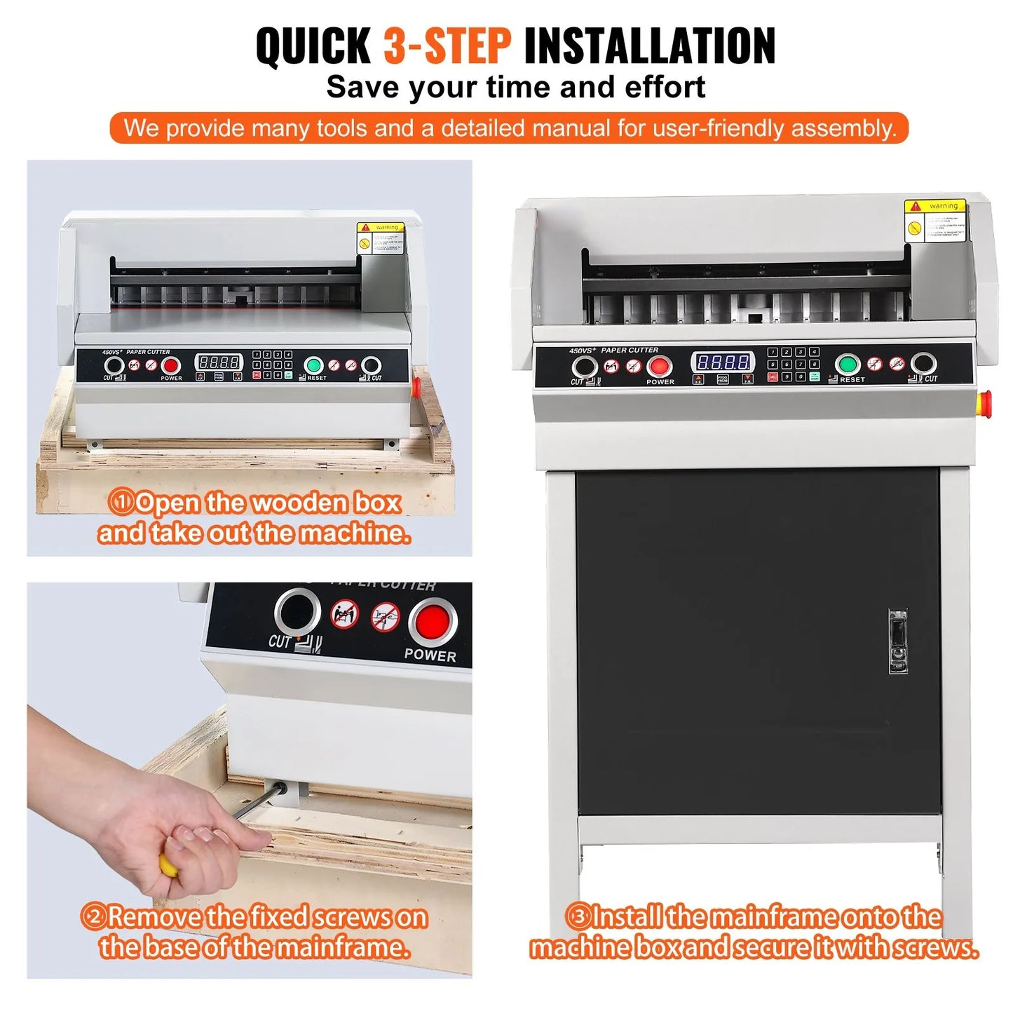 18" 450mm Paper Cutter Cutting Machine Office Electric Heavy Duty
