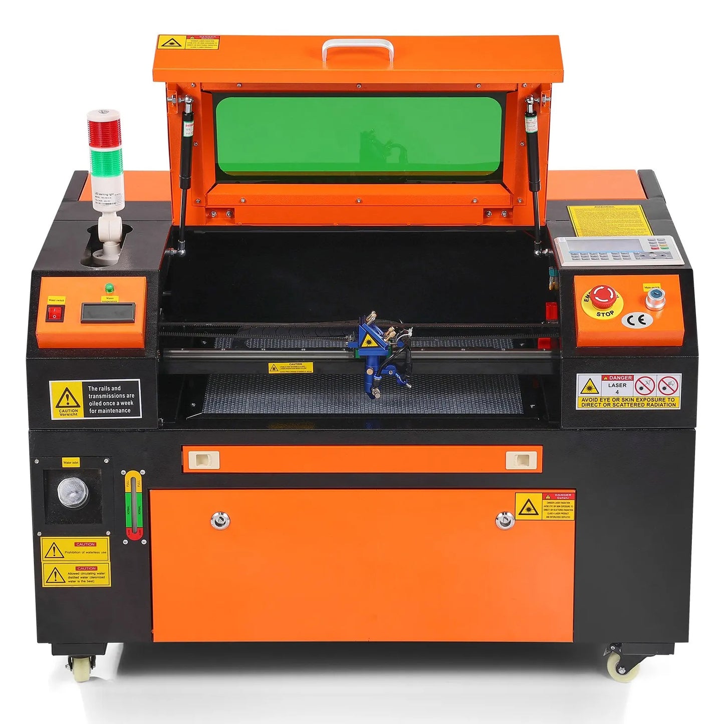 50W CO2 Laser Engraver, 30 x 51 cm(12 x 20 in), 500 mm/s(19.7 IPS) Laser Cutter Machine with 2-Way Pass Air Assist, Compatible with LightBurn, CorelDRAW, AutoCAD, Windows, Mac OS, Linux, for Wood Acrylic Fabric More