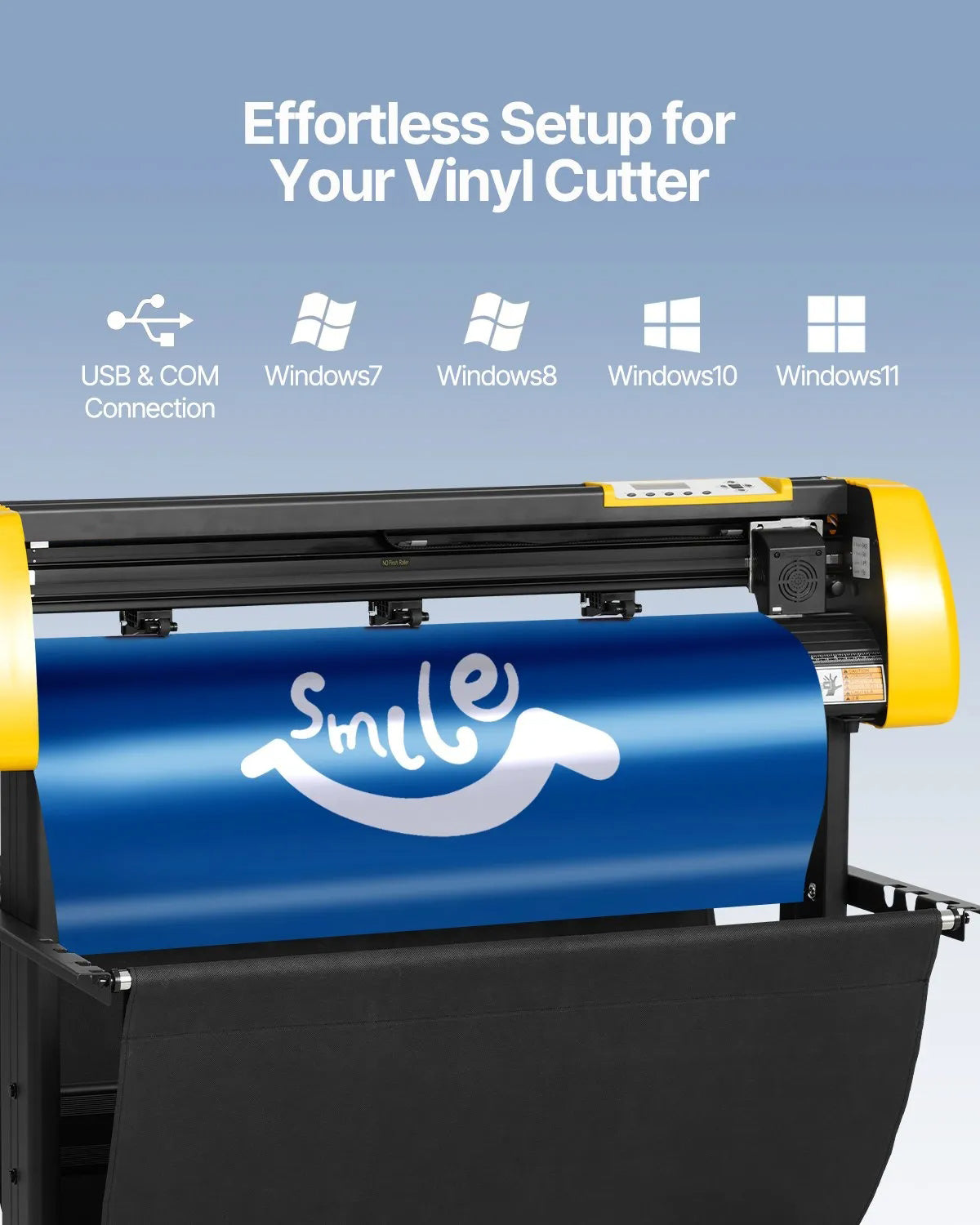 34" (86.4 cm) Vinyl Cutter/Plotter Sign Cutting Machine Software 3 Blades LCD Screen