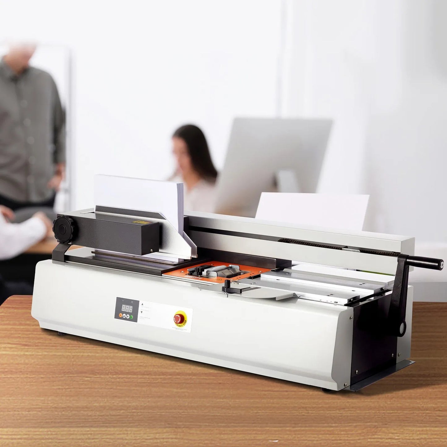 Thermal Binding Machine, 400 Sheets Capacity Hot Glue Binding Machine, Thermal Book Binder 40mm Binding Thickness A3(Short Edge)/A4/A5 Document