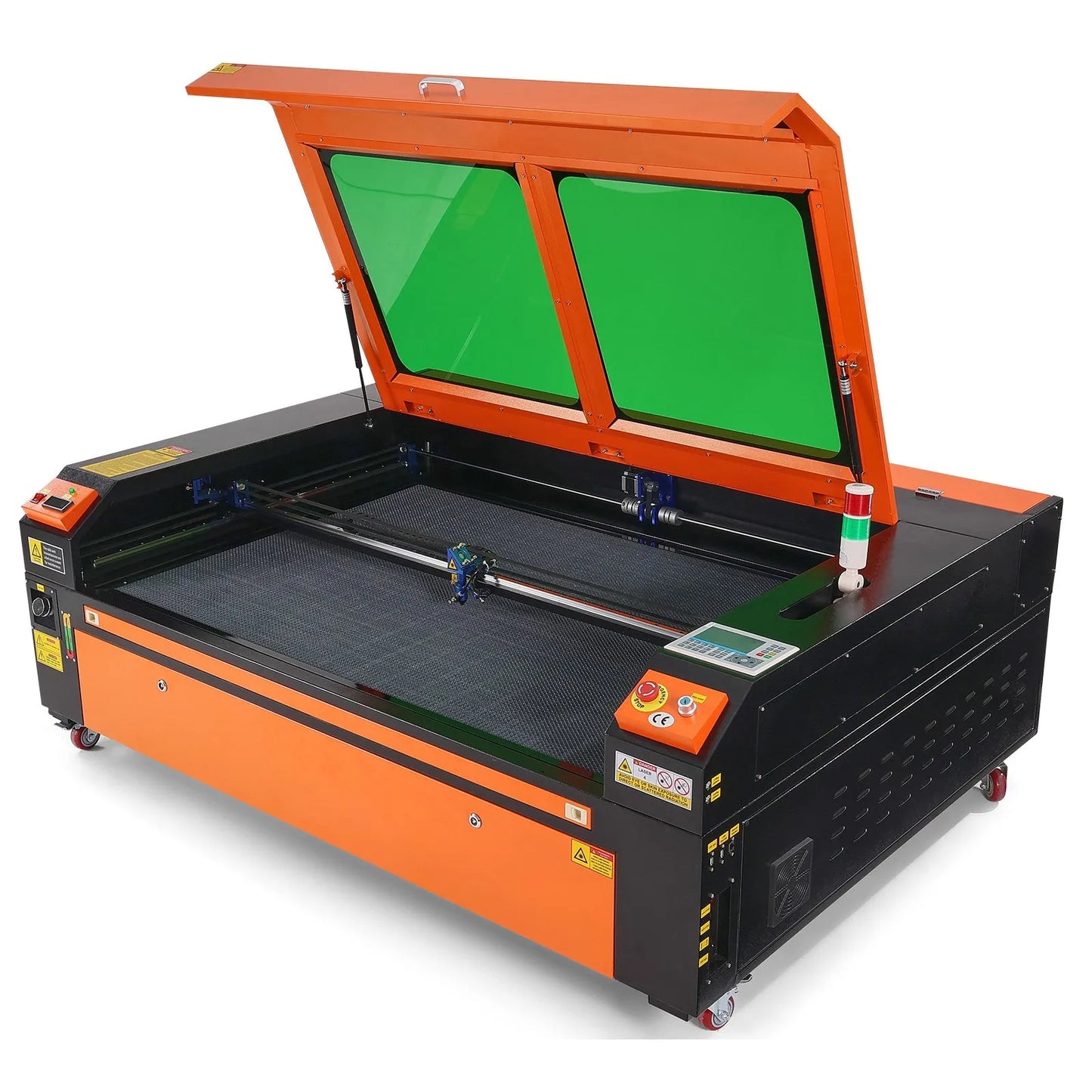 130W CO2 Laser Engraver, 89 x 140 cm(35 x 55 in), 500 mm/s(19.7 IPS) Laser Cutter Machine with 2-Way Pass Air Assist, Compatible with LightBurn, CorelDRAW, AutoCAD, Windows, Mac OS, Linux, for Wood Acrylic Fabric More