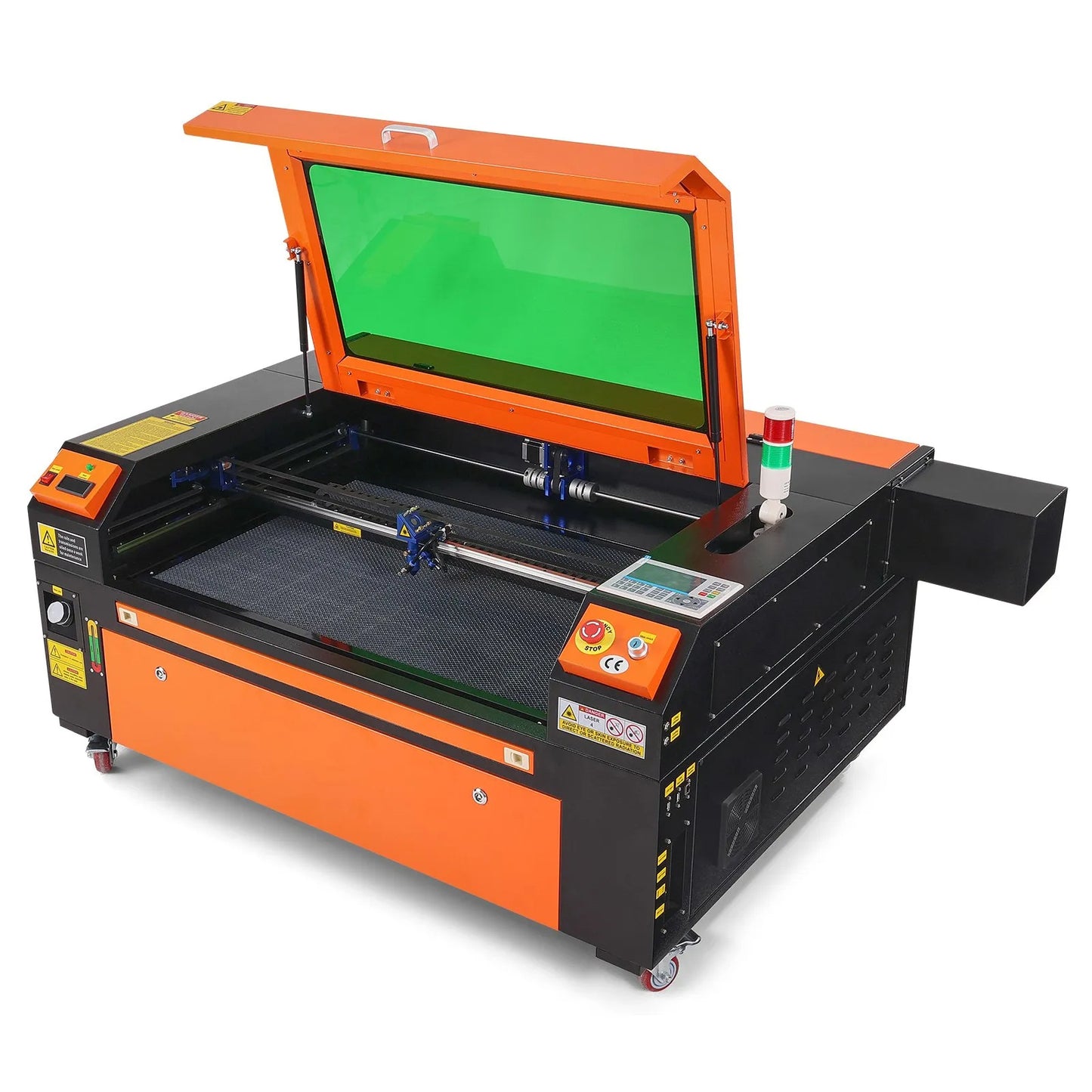 100W CO2 Laser Engraver, 61 x 89 cm(24 x 35 in), 500 mm/s(19.7 IPS) Laser Cutter Machine with 2-Way Pass Air Assist, Compatible with LightBurn, CorelDRAW, AutoCAD, Windows, Mac OS, Linux, for Wood Acrylic Fabric More