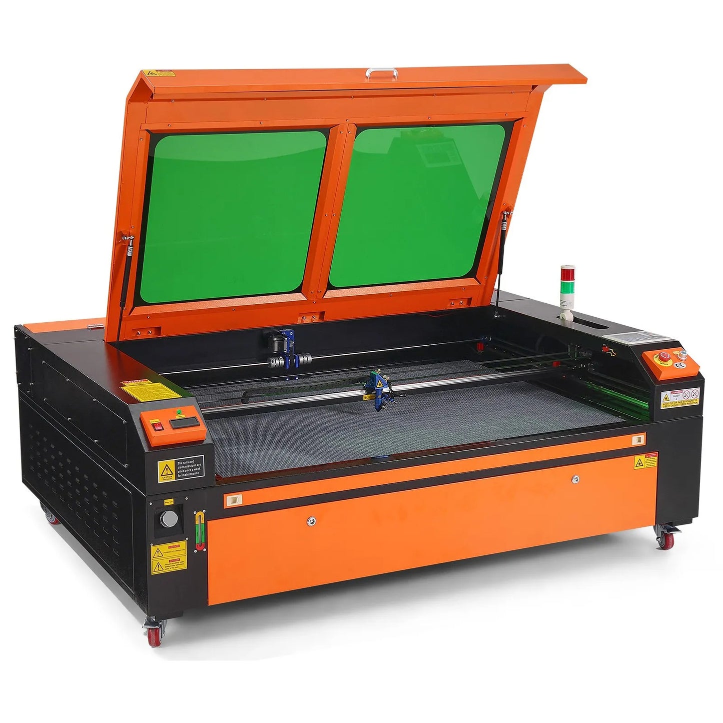 130W CO2 Laser Engraver, 89 x 140 cm(35 x 55 in), 500 mm/s(19.7 IPS) Laser Cutter Machine with 2-Way Pass Air Assist, Compatible with LightBurn, CorelDRAW, AutoCAD, Windows, Mac OS, Linux, for Wood Acrylic Fabric More