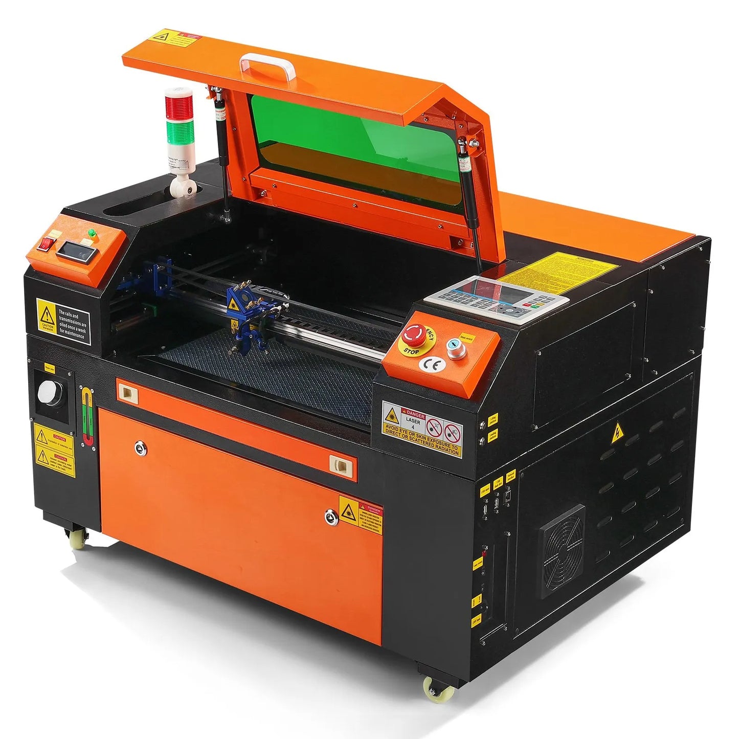 50W CO2 Laser Engraver, 30 x 51 cm(12 x 20 in), 500 mm/s(19.7 IPS) Laser Cutter Machine with 2-Way Pass Air Assist, Compatible with LightBurn, CorelDRAW, AutoCAD, Windows, Mac OS, Linux, for Wood Acrylic Fabric More