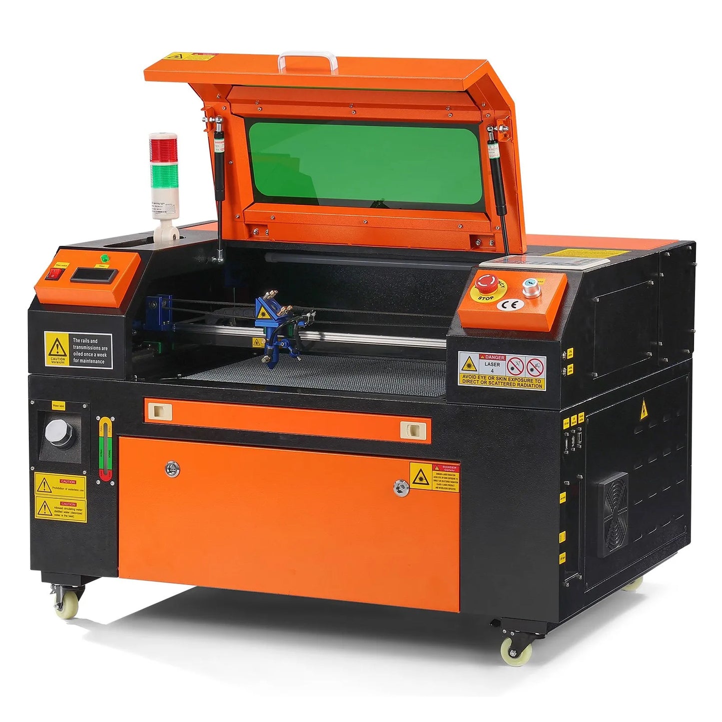 50W CO2 Laser Engraver, 30 x 51 cm(12 x 20 in), 500 mm/s(19.7 IPS) Laser Cutter Machine with 2-Way Pass Air Assist, Compatible with LightBurn, CorelDRAW, AutoCAD, Windows, Mac OS, Linux, for Wood Acrylic Fabric More