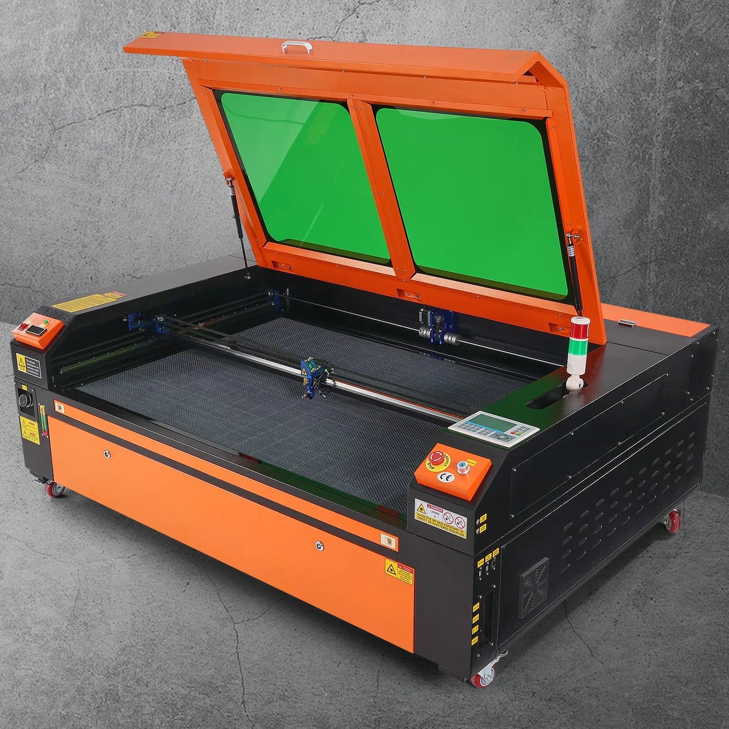 130W CO2 Laser Engraver, 89 x 140 cm(35 x 55 in), 500 mm/s(19.7 IPS) Laser Cutter Machine with 2-Way Pass Air Assist, Compatible with LightBurn, CorelDRAW, AutoCAD, Windows, Mac OS, Linux, for Wood Acrylic Fabric More