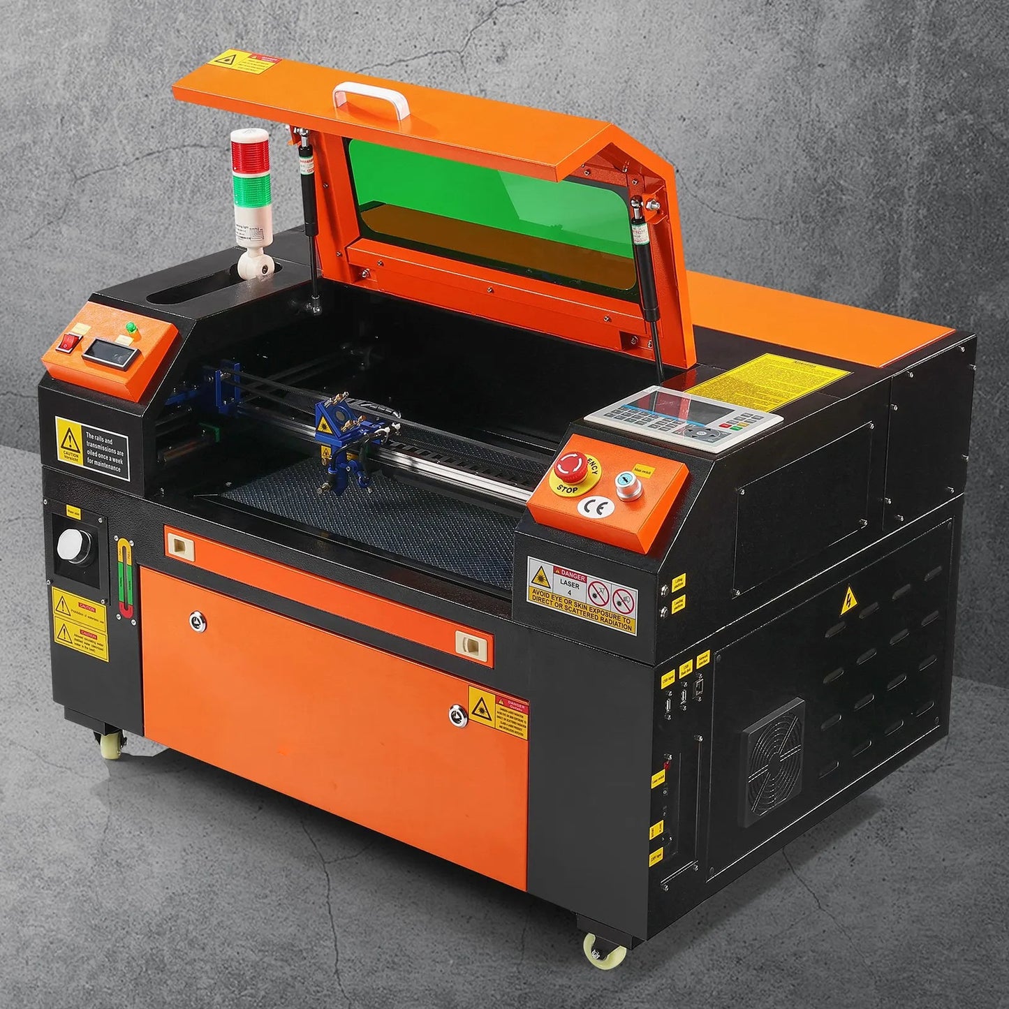 50W CO2 Laser Engraver, 30 x 51 cm(12 x 20 in), 500 mm/s(19.7 IPS) Laser Cutter Machine with 2-Way Pass Air Assist, Compatible with LightBurn, CorelDRAW, AutoCAD, Windows, Mac OS, Linux, for Wood Acrylic Fabric More