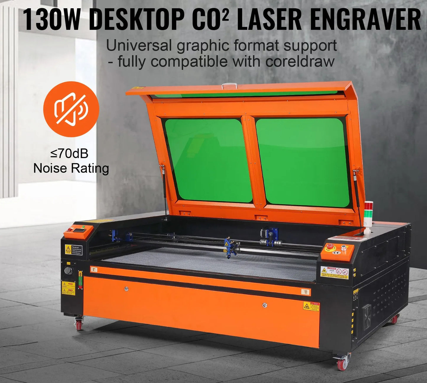 130W CO2 Laser Engraver, 89 x 140 cm(35 x 55 in), 500 mm/s(19.7 IPS) Laser Cutter Machine with 2-Way Pass Air Assist, Compatible with LightBurn, CorelDRAW, AutoCAD, Windows, Mac OS, Linux, for Wood Acrylic Fabric More