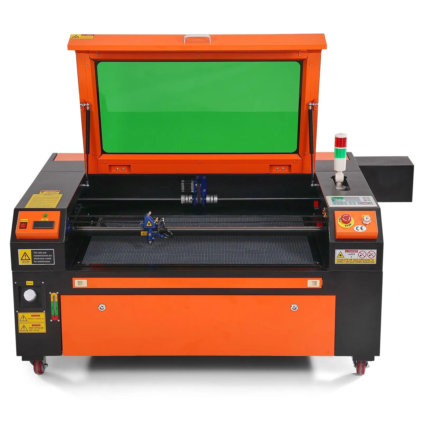 100W CO2 Laser Engraver, 61 x 89 cm(24 x 35 in), 500 mm/s(19.7 IPS) Laser Cutter Machine with 2-Way Pass Air Assist, Compatible with LightBurn, CorelDRAW, AutoCAD, Windows, Mac OS, Linux, for Wood Acrylic Fabric More