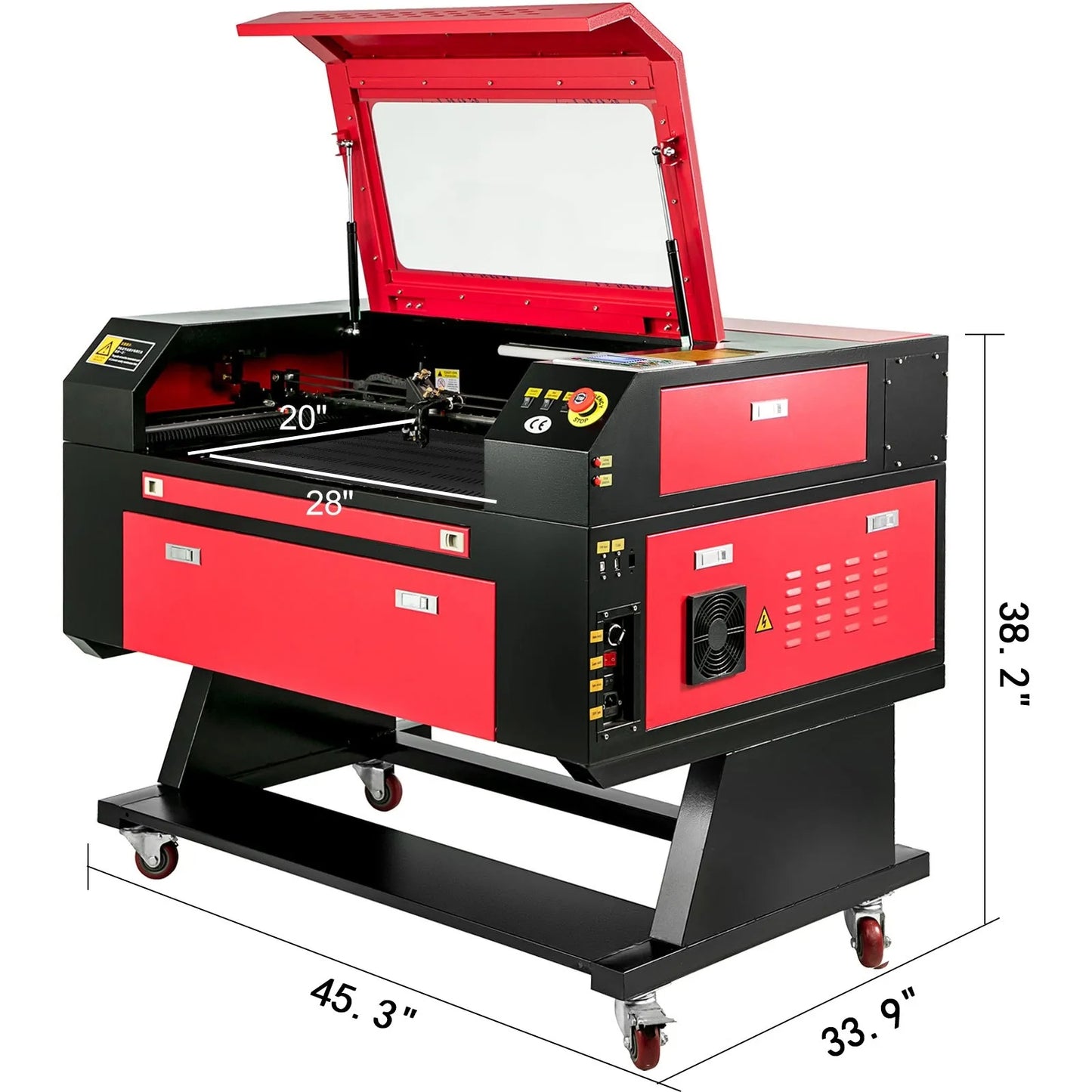 60W Laser Engraver 500x700mm Laser Cutter Engraving Machine CO2 Laser Engraver USB Interface for DIY Engraving