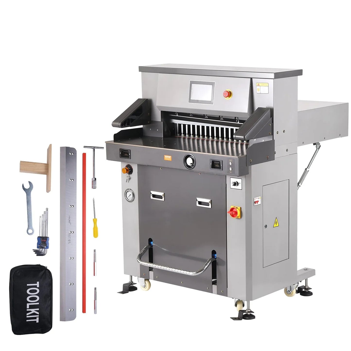 Electric Hydraulic Paper Cutter 660.4 mm Cutting Width 80 mm Thickness 177.8 mm Screen