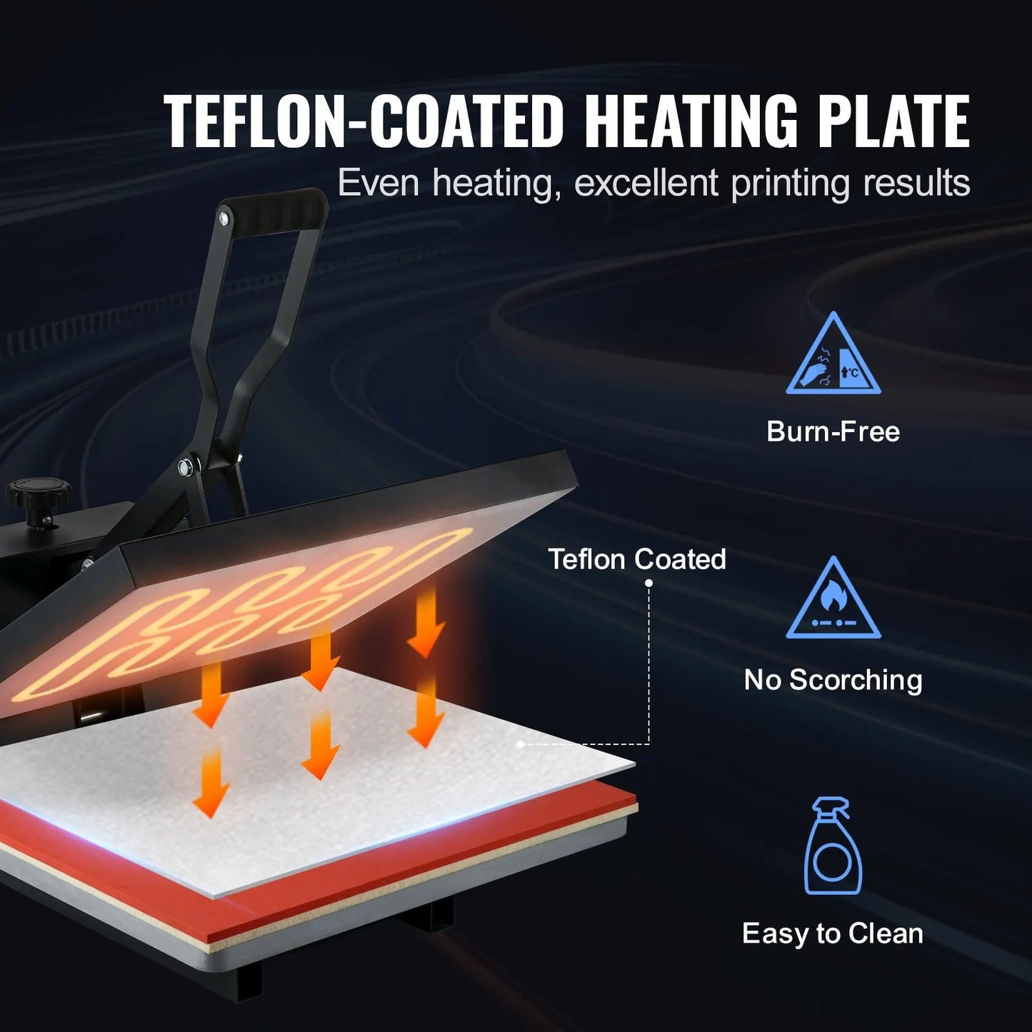 Heat Press Machine 16 x 20 in/40.6 x 50.8 cm Sublimation Printer Transfer for DIY T-shirt