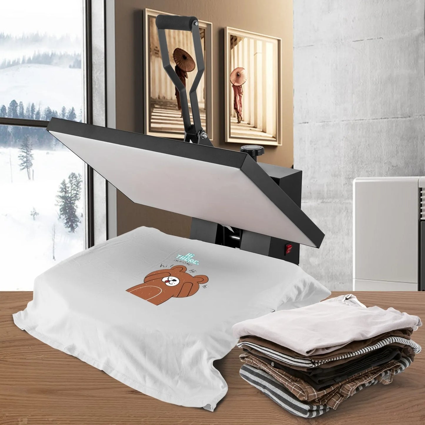 Heat Press Machine 16 x 24 in/40.6 x 61 cm Sublimation Printer Transfer for DIY T-shirt