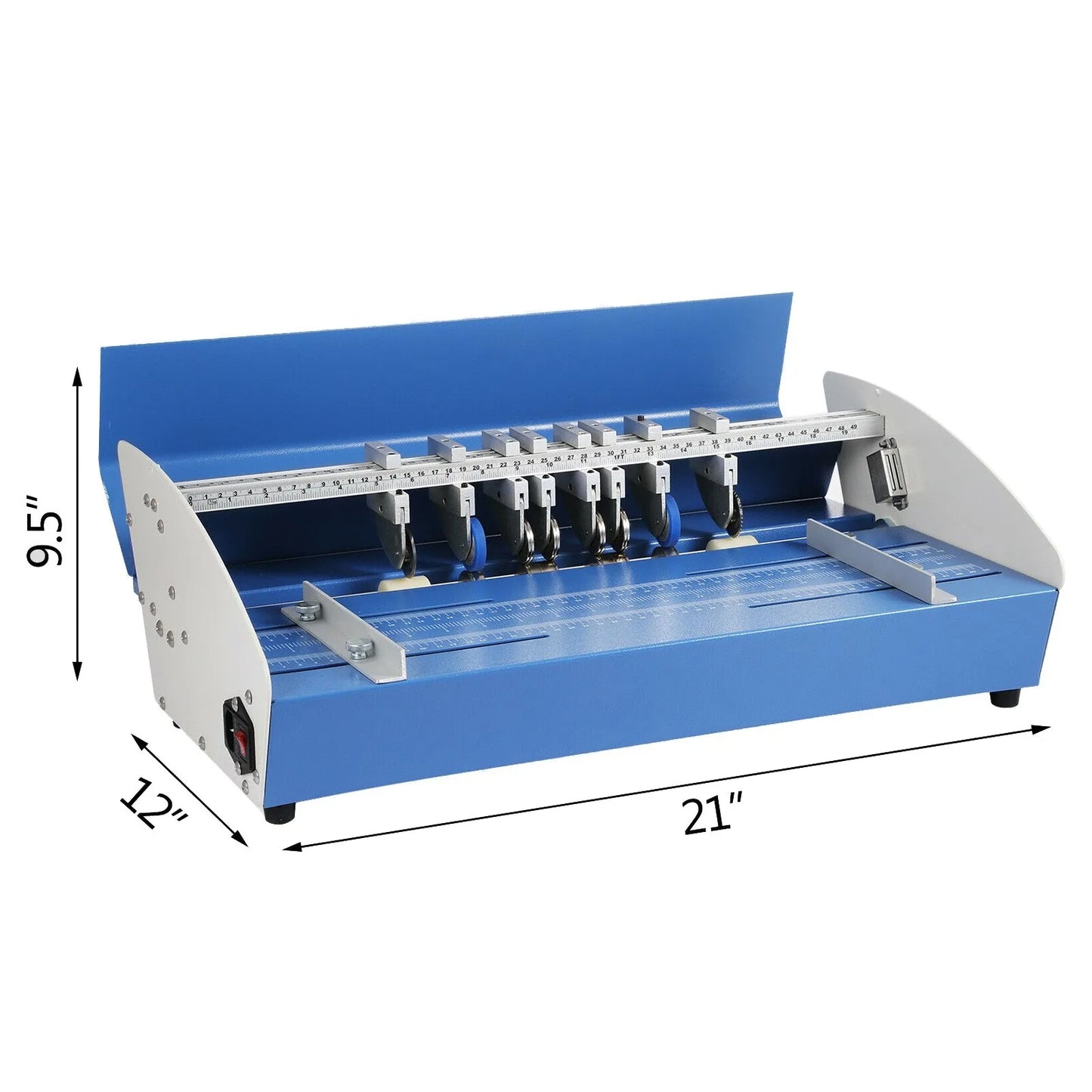 20.5" 520mm Electric Creasing Machine 3 in 1 Paper Creaser Perforating Scoring Hevay Duty Metal Electric Creaser for Paper Card Book Scoring