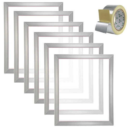 Screen Printing Kit Silk Screen Printing Frame 40.6 cm x 50.8 cm 110 Count Mesh 6pcs